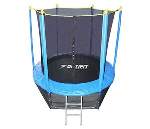 Батут с защитной сеткой Optifit